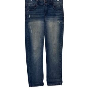 Democracy Ab Technology "Ab"solution Straight Leg Mid Wash Jeans Women 10 Petite